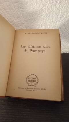 Los ultimos dias de pompeya (usado) - E. Bulwerlytton - comprar online