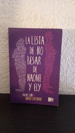 La lista de no besar de Naomi y Ely (usado) - Rachel Cohn