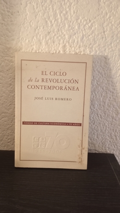 El ciclo de la revolución contemporánea (usado, detalle en tapa) - José Luis Romero