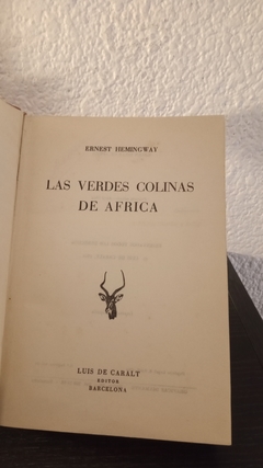 Las verdes colinas de Africa (usado) - Ernest Hemingway