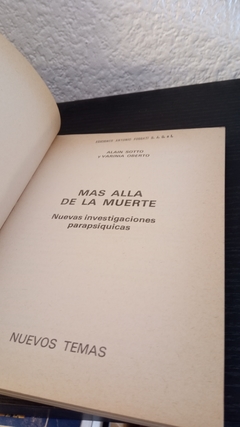 Mas allá de la muerte (usado) - Alain Sotto y Varinia Oberto - comprar online