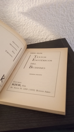 Textos esotericos del budismo (usado) - Samuel Wolpin - comprar online