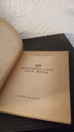 10 enigmas con una rosa (usado, detalle en tapa y canto) - Luis Maria Albamonte en internet