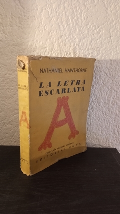 La letra escarlata (usado, detalle en tapa) - Nathaniel Hawthorne