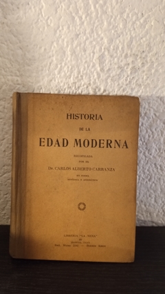 Historia de la Edad Moderna (usado) - Carlos A. Carranza