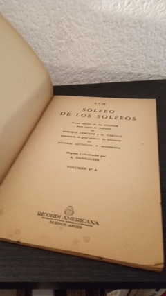 Solfeo de los Solfeos 4 A (usado, manchas en tapa solamente) - Lemoine - Carulli - comprar online