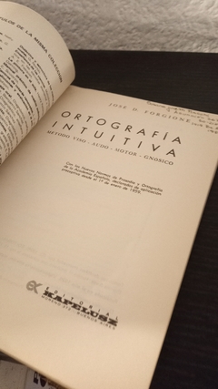 Ortografía Intuitiva (usado) - José D. Forgione en internet