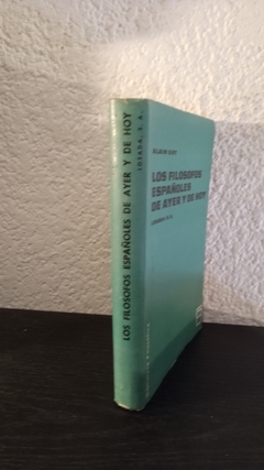 Los filosofos Españoles de ayer y de hoy (usado) - Alain Guy - comprar online