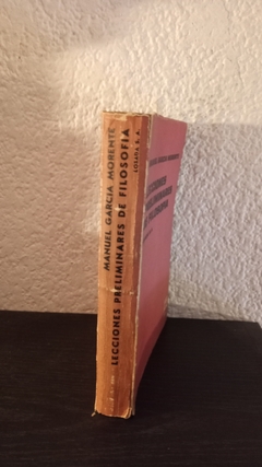 Lecciones preliminares de filosofia (usado, dos marcas en birome, tapa despegada) - Manuel Garcia Morente - comprar online