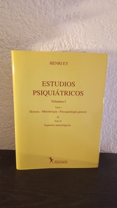 Estudios Psiquiátricos Vol 1 Tomo 1 (usado) - Henri Ey