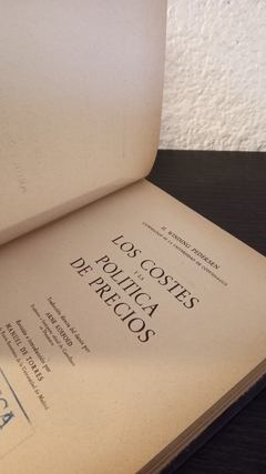 Los costes y la politica de precios (usado) - H.W. Pedersen - comprar online