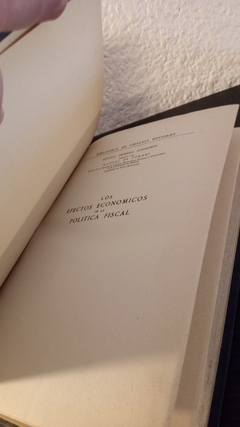 Los efectos economicos de la politica fiscal (usado) - Gunnar Myrdal - comprar online