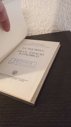 La doctrina del gran espacio economico (usado) - German Bernacer - comprar online