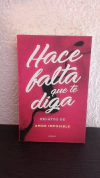 Hace falta que te diga (2017) (usado) - Antologia