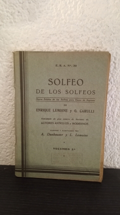 Solfeo de los solfeos 2A (usado, algunas marcas en lapiz) - Lemoine