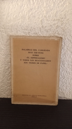 Palabras del camarada Mao (usado, dos renglones con birome) - Mao Tse-Tung