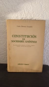 Constitucion de Sociedades Anonimas (usado) - Carlos Emerito Gonzalez - comprar online