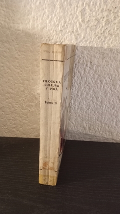 Filosofia, cultura y vida tomo 2 (usado, tapa despegada) - Will Durant - comprar online