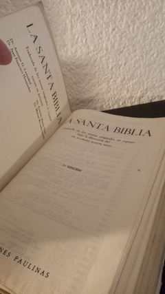 La santa biblia (usado, hojas sueltas, completo) - Evaristo Martin Nieto - comprar online