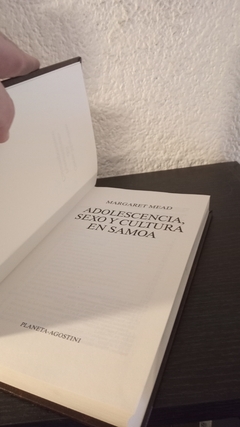 Adolescencia, sexo y cultura en Samoa (mm, usado) - Margaret Mead en internet