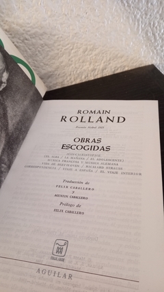 Obras escogidas Rolland (usado) - Romain Rolland - comprar online