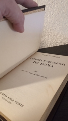 Grandeza y decadencia de Roma 3 (usado) - Guillermo Ferrero - comprar online