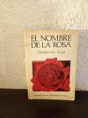 El nombre de la rosa (usado, dedicatoria) - Umberto Eco 1986