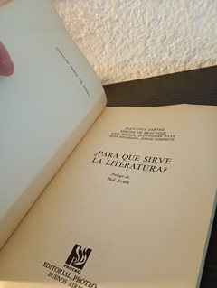 Para qué sirve la literatura? (usado, detalle en tapa) - Sartre / Beauvoir y otros en internet