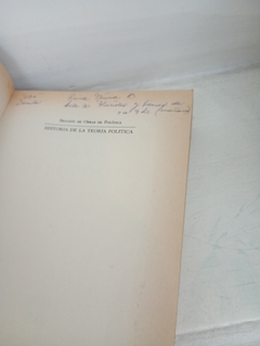 Historia de la teoria politica (usado, nombre anterior dueño tachado) - George H. Sabine en internet