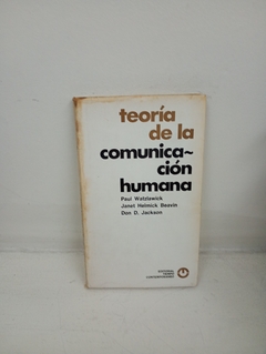 Teoria de la comunicacion (usado, tapa despegada) - Paul Watzlawick