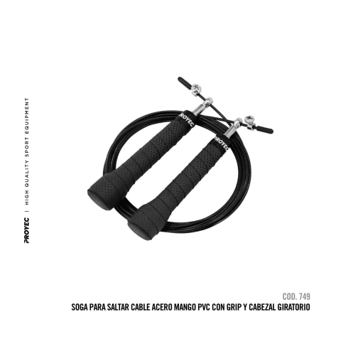 Soga de Salto de Cable de Acero Proyec Pro con ruleman - - comprar online