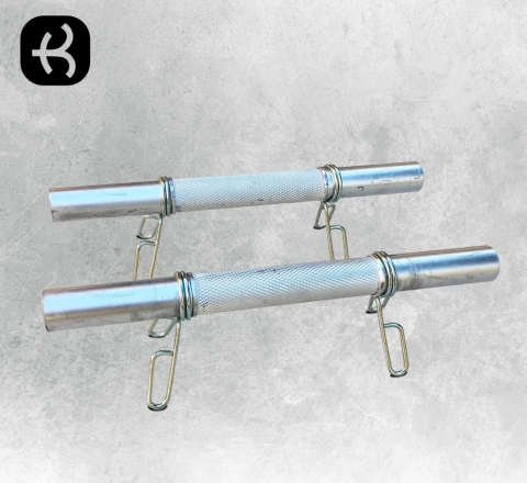 Mancuerna de acero con topes resorte (por unidad)