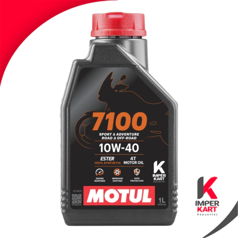 Aceite Motul 7100 10w40 para motores 4 tiempos karting