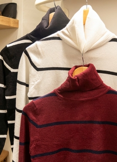 sweater polera gather (SW0661)