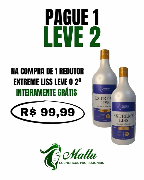 promoção compre 1 e leve 2 Extreme Liss Theph Cosméticos 1L – Alisamento com Argan e Macadâmia