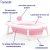 Bañera De Bebé Plegable Mega Baby Bubbly Con Termómetro Y Juguete