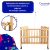 Cuna Charriot Mega Baby De Madera Plegable Con Tul Mosquitero - tienda online