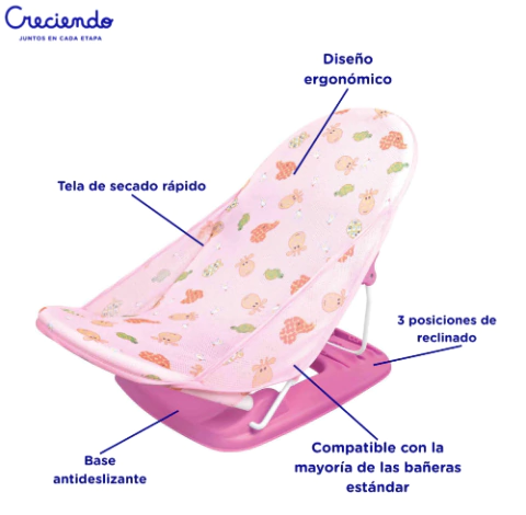 Reductor De Baño Para Bebé Mega Baby Plegable Antideslizante