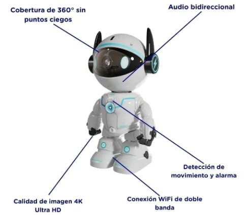 Baby Call Cámara Robot Para Bebés Mega Baby Wifi Bluetooth