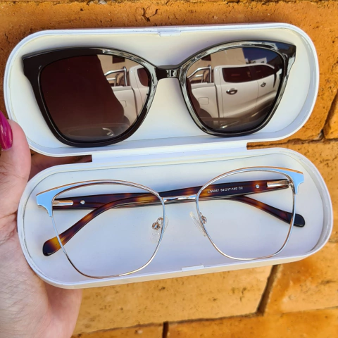 LQ5057 - ÓCULOS CLIP-ON BEATRICE DOURADO