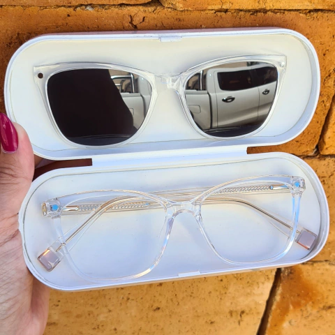 6569 - ÓCULOS CLIP-ON ELISA TRANSPARENTE