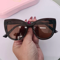 OM8715- ÓCULOS CLIP-ON TAINARA CINZA COM DETALHES - NB Óculos