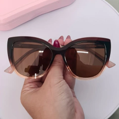 OM8715- ÓCULOS CLIP-ON TAINARA MARROM COM DEGRADE - NB Óculos