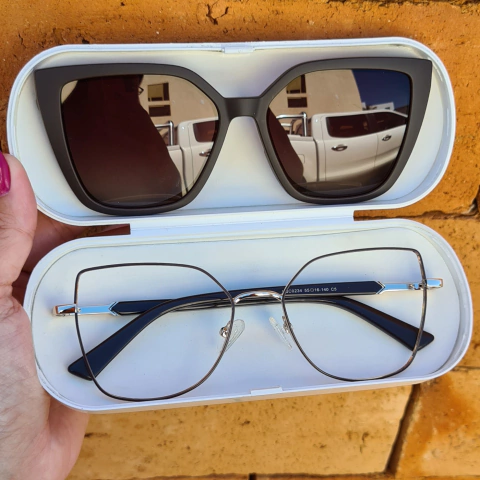 LQC0234 - ÓCULOS CLIP-ON ARABELA MARROM