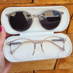 6511 - ÓCULOS CLIP-ON DUDA CINZA