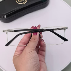 SH3380 - OCULOS CLIP- ON HEBERT PRETO COM PRATA - comprar online