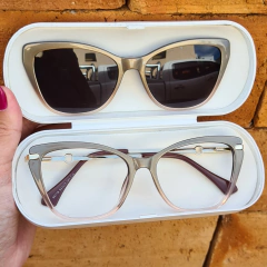 65118 - OCULOS CLIP-ON AGATA PEROLADO COM DEGRADE