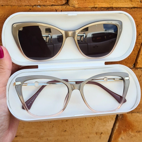 65118 - OCULOS CLIP-ON AGATA PEROLADO COM DEGRADE