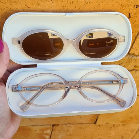 NT6139- ÓCULOS CLIP-ON MÉRIDA NUDE TRANSLUCIDO - comprar online