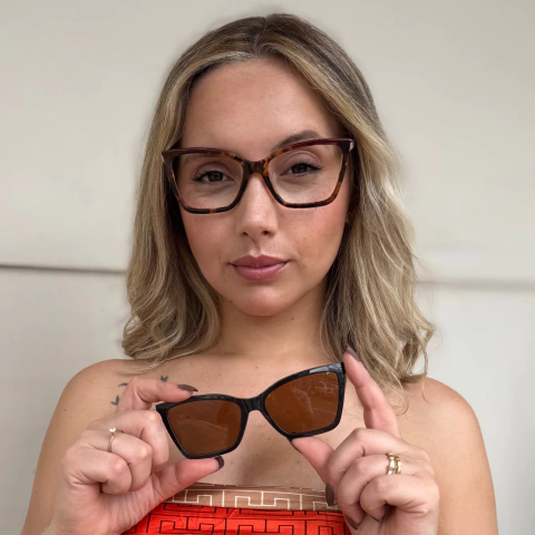 BA1289 - OCULOS CLIP-ON JASMINE ANIMAL PRINT